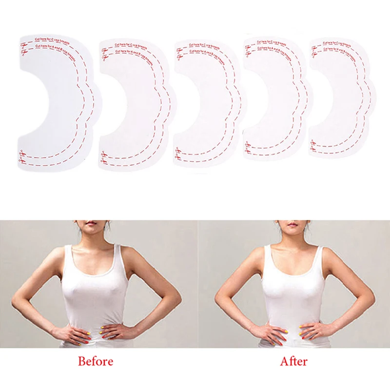 10pcs Women Breast Lift Tape Invisible Instant Enhancer Bra Lift Adhesive Bra Accessories Beauty Breast Push Up Pads