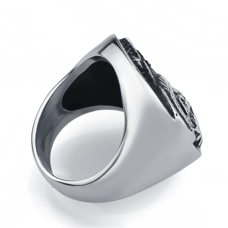 Dragon Yin and yang tai chi Stainless Steel Ring Biker Vintage jewelry US Size 8-13