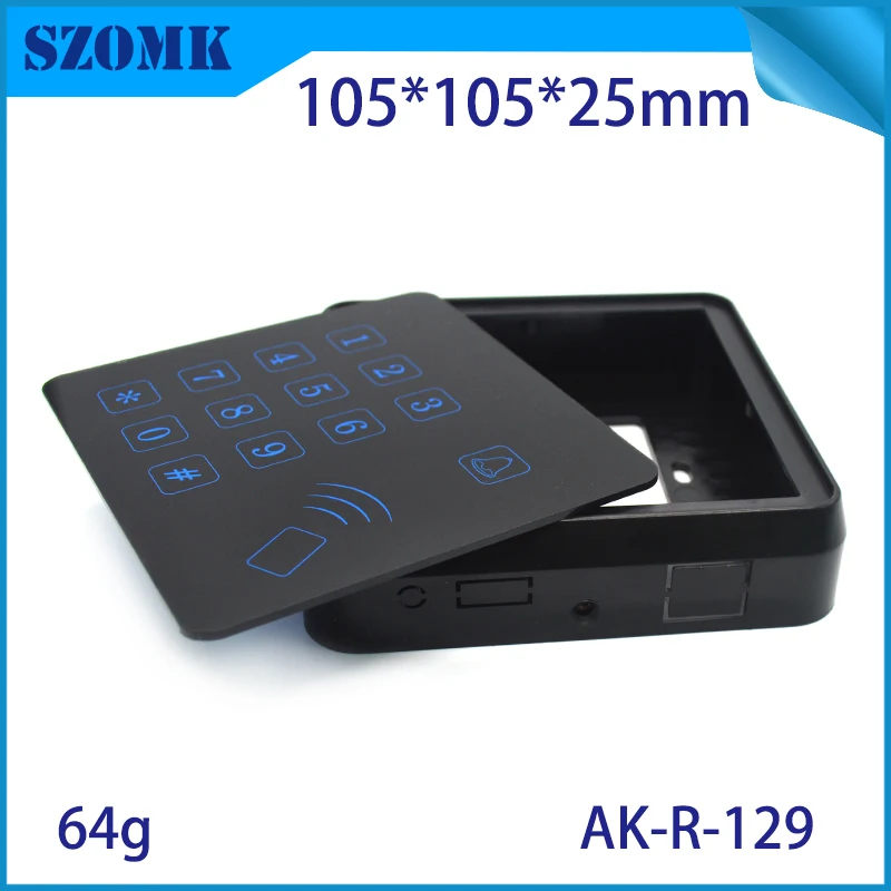 10Pcs105*105*25mm szomk plastic instrument enclosures for electronics distribution box access control system abs project box