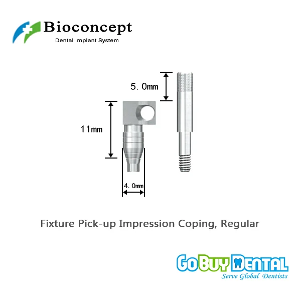 Bioconcept Regular Fixture Pick-up Impression Coping φ4.0mm, Length 11mm(362210)