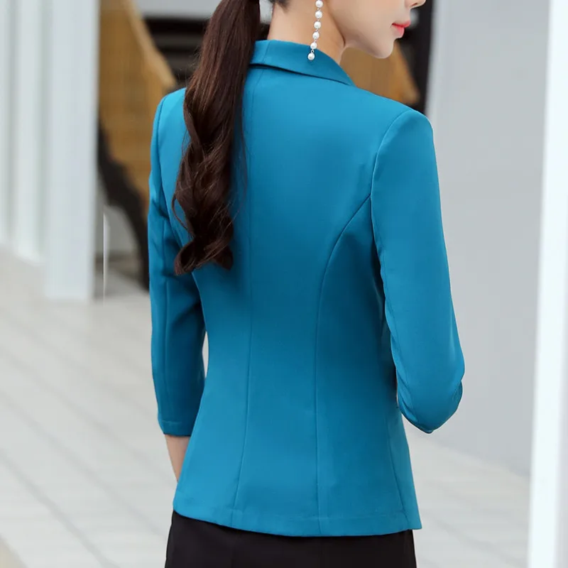 Abrigo Mujer New Fashion Women Formal Blazer OL Slim Half Sleeve Jacket Business Office Ladies Jaqueta Feminina