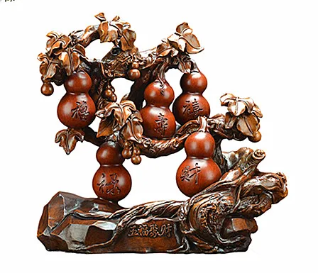 Resin home inspired gourd handicraft decoration housemoved new residence opening gift factory wholesale