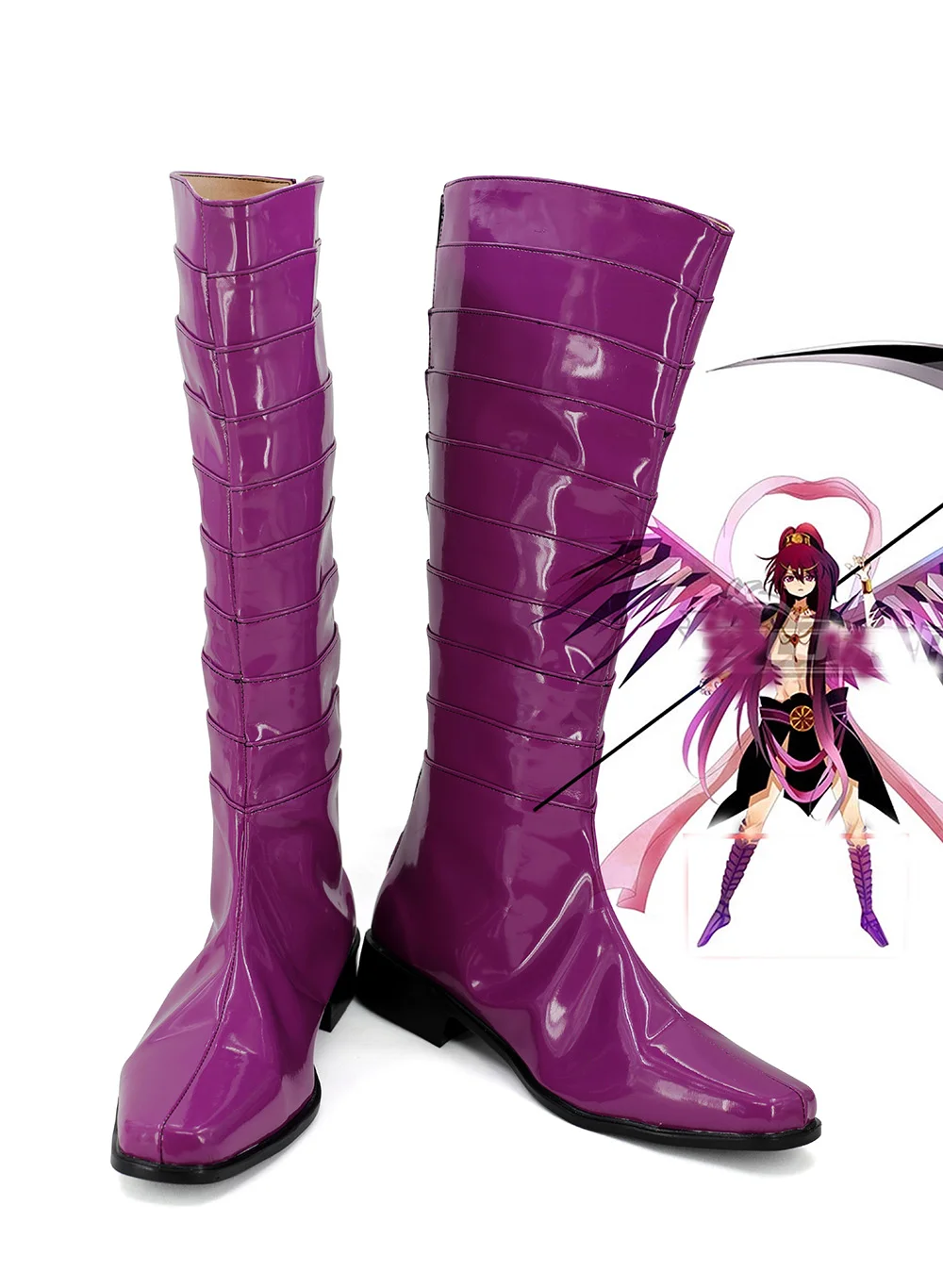 

Ren Kouha Shoes Cosplay The Labyrinth of Magic Ren Kouha Cosplay Boots Pink Shoes Custom Made Any Size