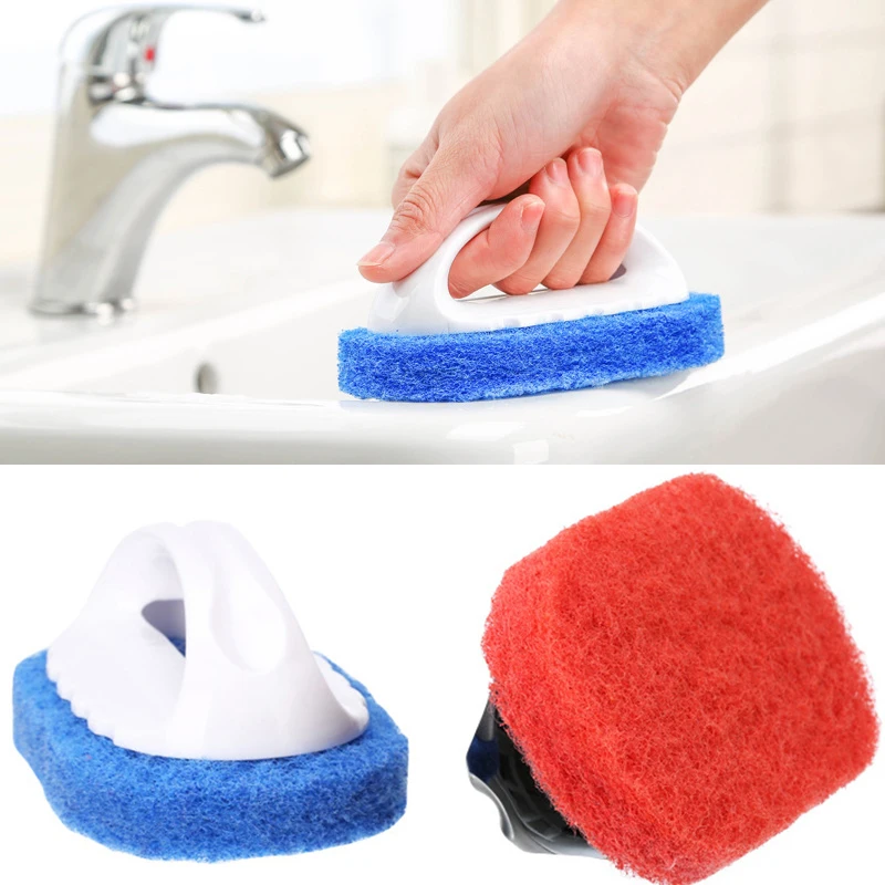 Sponge Bathroom Brush Bath Cleaning Brush dusty Tiles Strong Decontamination Kitchen Cleaning Cups Pot Cleaning tools