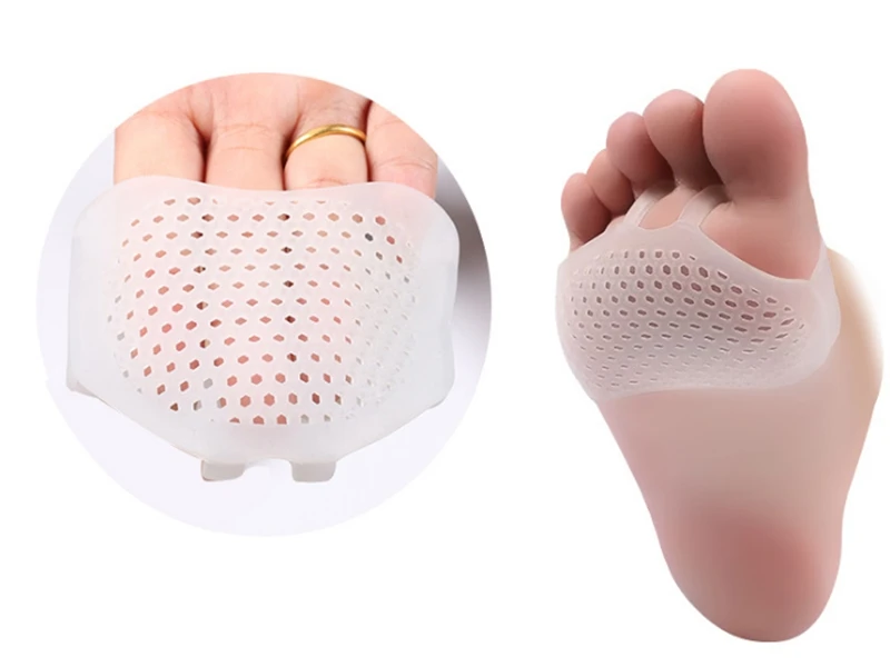 500 paare/los Weiche Silikon-gel Toe Pads High heel schock anti rutschfeste mittelfuß fuß Pad Vorfuß-pad Schmerzen Gesundheitswesen