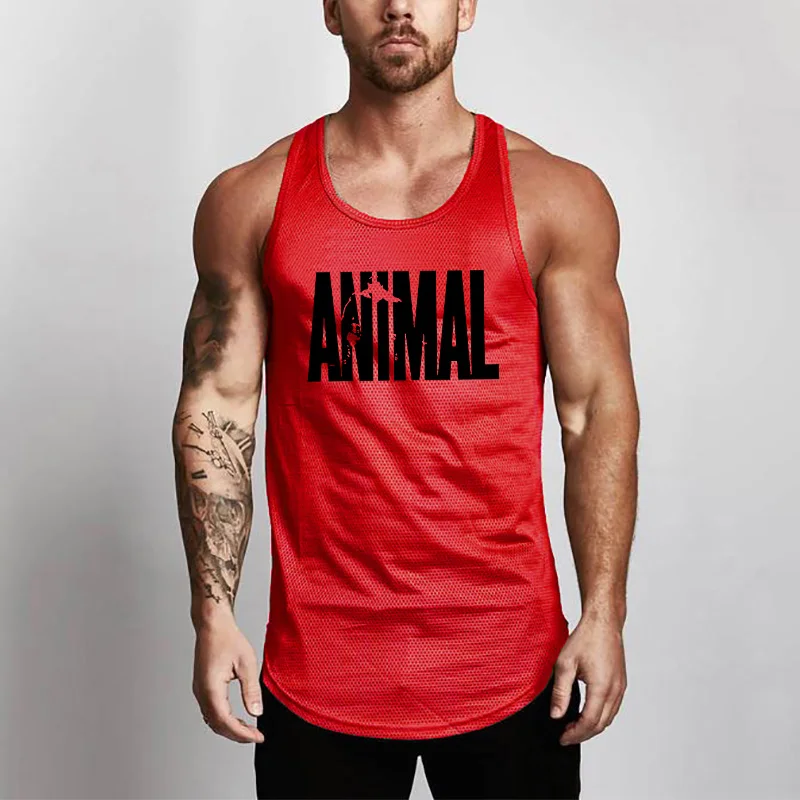 Summer Brand Fitness Tank Top Men Bodybuilding 2023 Gyms Clothing Fitness Men Shirt slim fit Vests Mesh Singlets Muscle Tops