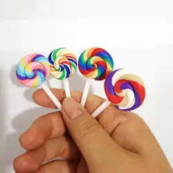 8 stücke Miniatur Harz Lollipop Pretend Spielzeug Mini Handwerk Fee Garten Küche Werkzeuge kinder Geschenke