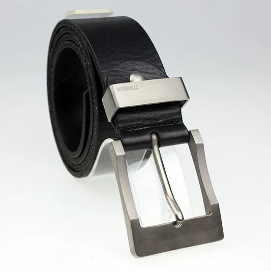 New Arrival width 3.8cm 100% genuine leather belt male cowhide belt for men with titanium alloy pin buckle only one left