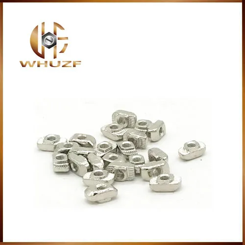 50pcs M4 T Nut 2020-M4 Hammer Block Slot Nuts for 20 serie Aluminum Profile Extrusion Fastener Parts Groove 6