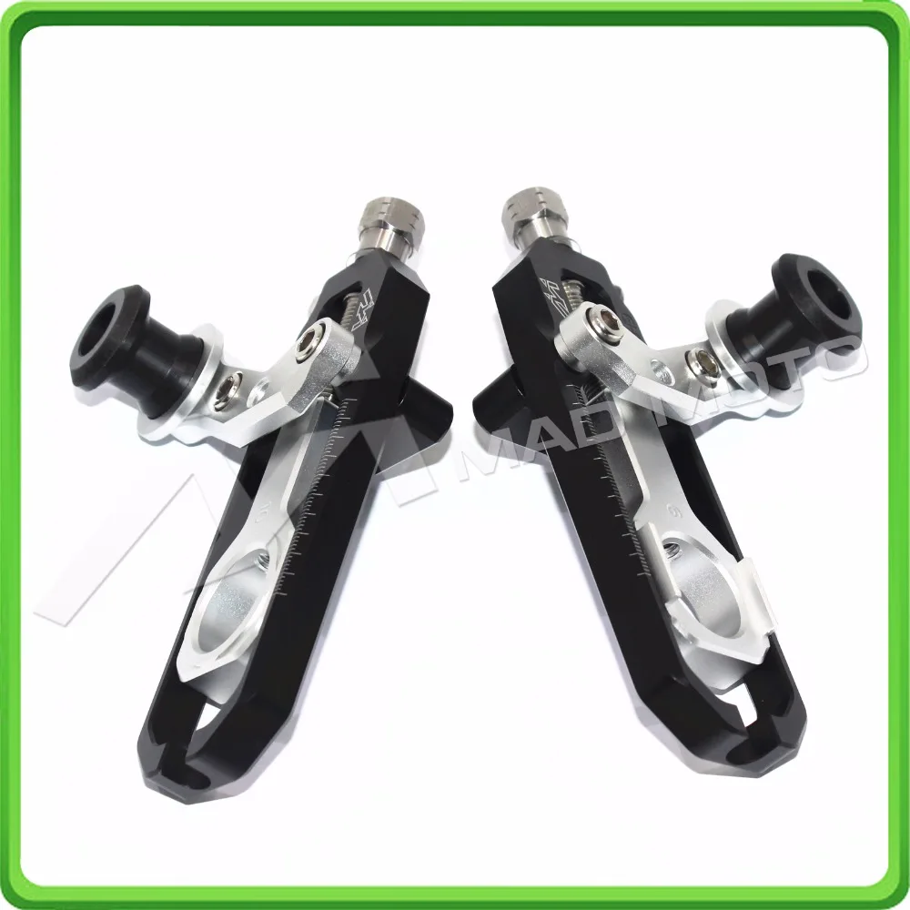 

Motorcyclr Chain Tensioner Adjuster with spool fit for Honda CBR600RR 2005 2006 2007 2008 2009 2010 CBR 600 RR Black&Silver