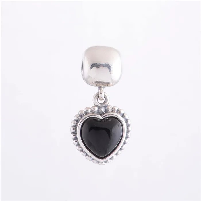 

Authentic 925 Sterling Silver Dangle Lock Clip Beads Love Heart Charm Women Jewelry Fit Original Pandora Charms Bracelet LW344