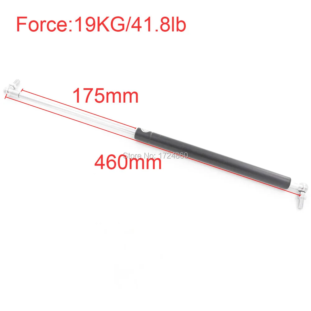 

Gas Spring for Funiture Lift 19KG/41.8lb Force 175mm Long Stroke M8 Auto Gas Spring for car 460mm Central Distance