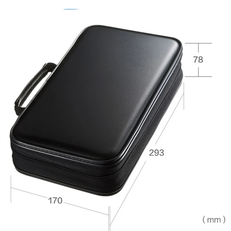 Protable CD Case Blu-ray Disc Box odporny na wstrząsy uchwyt DVD z opakowaniem 96 dysków pojemność dla samochodu organizator podróży worek do