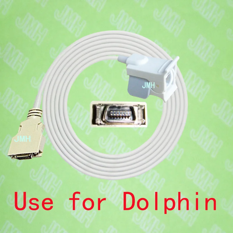 

Compatible with Dolphin 2150,2100 Pulse Oximeter monitor, Pediatric finger clip spo2 sensor,14pin.