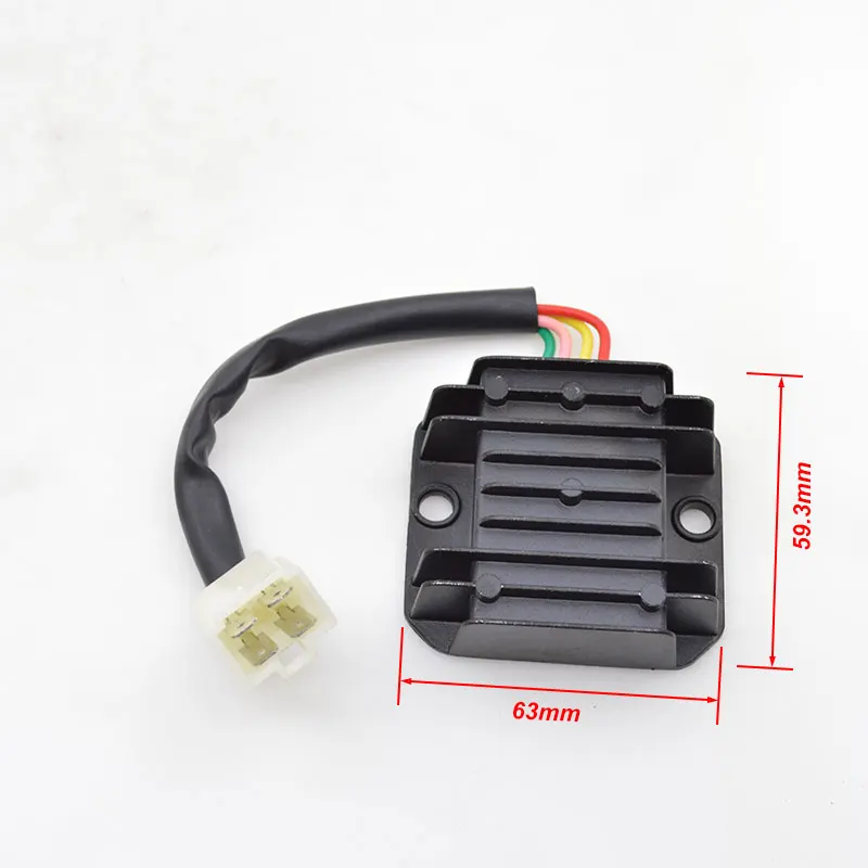 Dla Lifan Zongshen Loncin ZS110 LF110 LF 110 110cc motocykl 4 przewody regulatora napięcia prostownika
