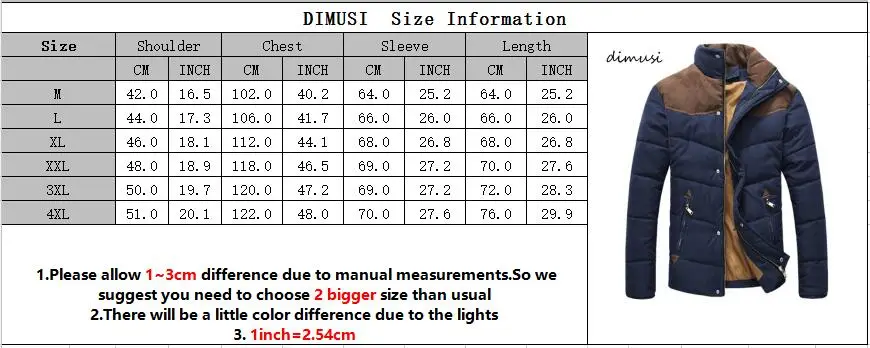 DIMUSI Uomini Giacca Inverno Caldo Casual Parka di Cotone Del Collare Del Basamento di Inverno Cappotti Uomo Imbottito Soprabito Della Tuta Sportiva Abbigliamento 4XL