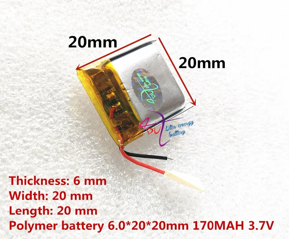 best battery brand 062020 602020 170MAH 3.7V high-capacity lithium polymer battery Bluetooth speaker toys