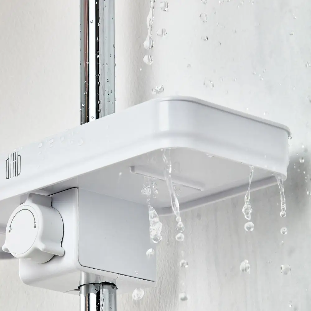 Dabai Tragbare Badezimmer Duschen Lagerung Rack Handtuch Hängen Regal Hängen Lagerung Rack DIY Organisation Mit Haken