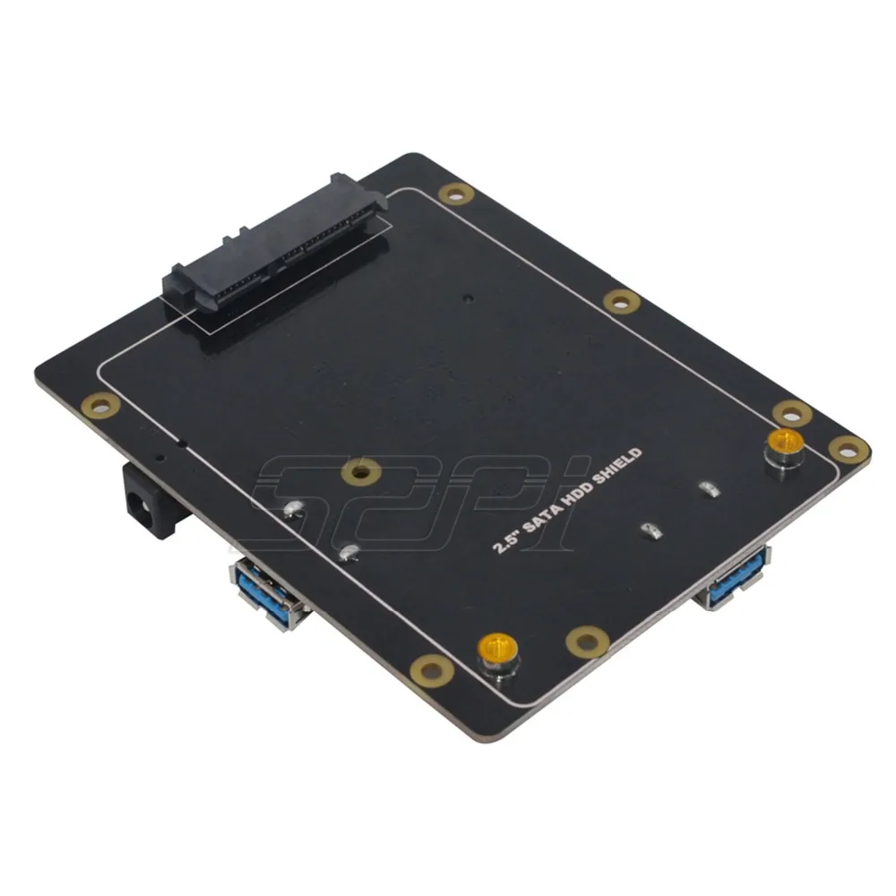 Imagem -04 - Polegada Sata Hdd Ssd Placa de Expansão de Armazenamento com dc 5v 4a Adaptador de Alimentação Plug para Raspberry pi b Mais Plus b X820 V3.0 2.5