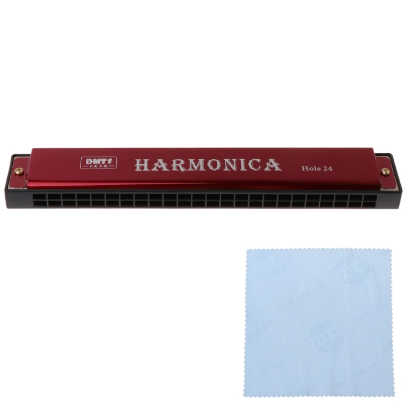 Professional 24 Hole Harmonica Mouth Metal Organ for Beginners Dropshipping