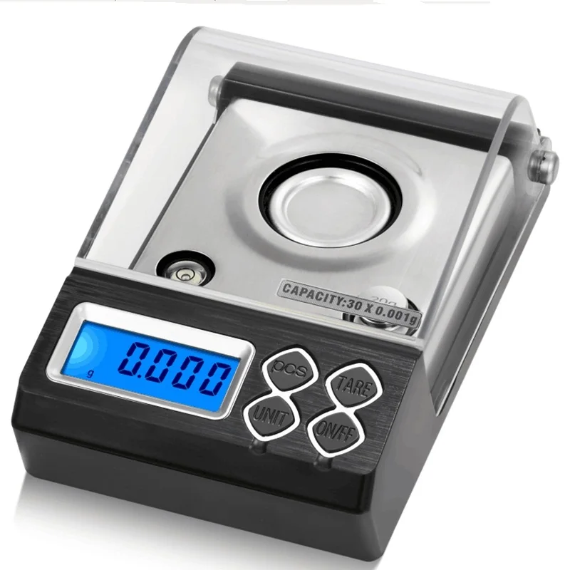 0.001g Digital Counting Carat Scale 20g 30g 50g 0.001g Precision Portable Electronic Jewelry Scales Gold Germ Medicinal Balance