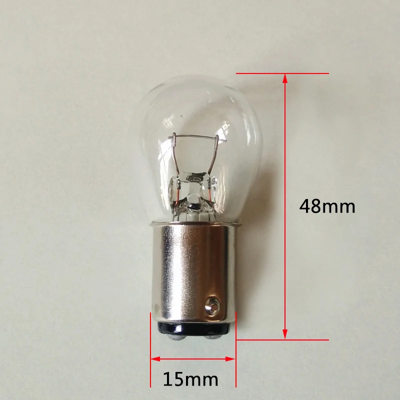 Portalámparas de bayoneta, cable de pie plano, 12V, 24V, 15W, 21W, indicador de bombilla de freno de giro, B15 mm