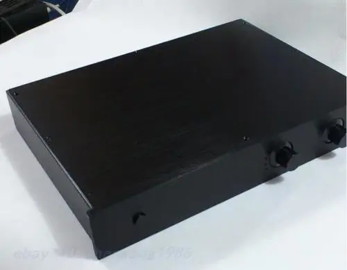 

Black aluminum amp chassis preamplifier chassis Enclosure box-430-308-70mm