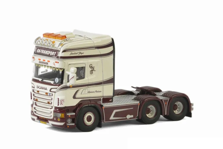 

Exquisite Alloy Model Gift WSI 1:50 SCA-NIA R6 6x2 GN Transport Truck Tractor Vehicles DieCast Toy Model Collection Decoration