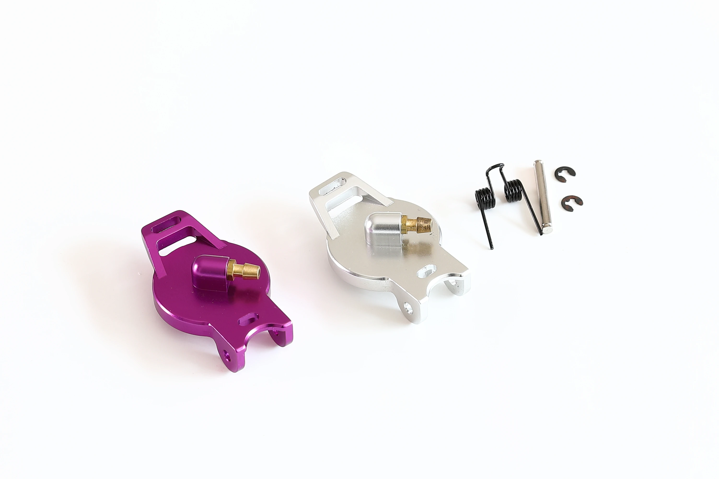GTB Aluminum Alloy Fuel Tank Gas Cap P for RC 1/10 HPI NITRO MT2 RS4 III (Silver/Purple)