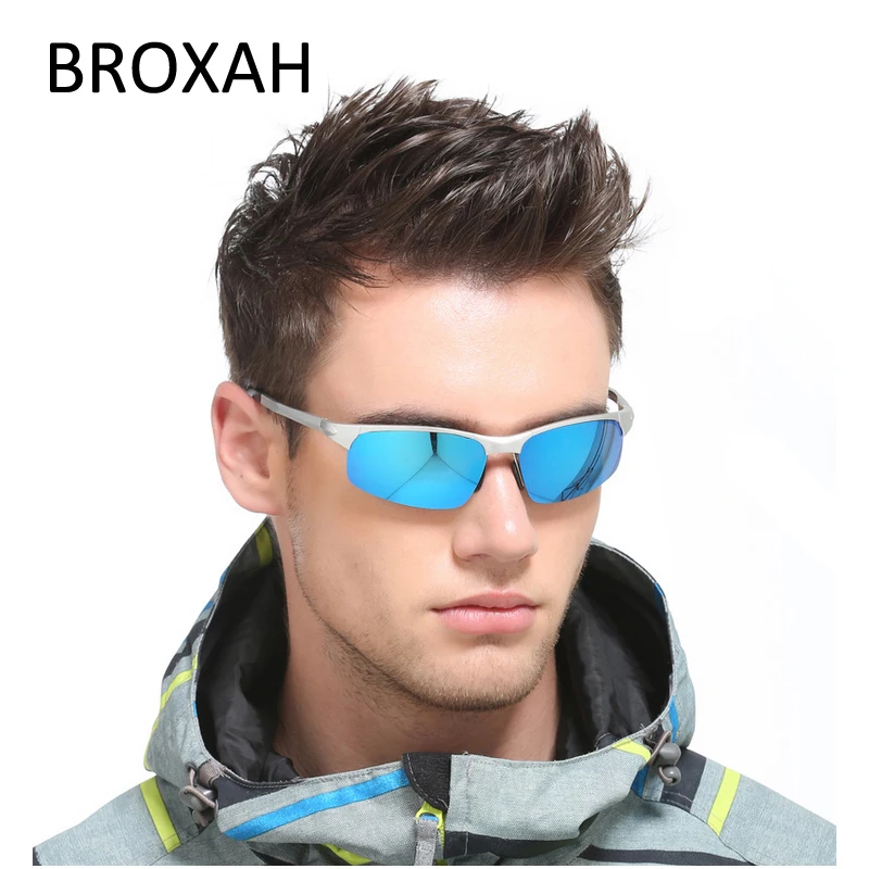 

Sport Sunglasses Men Polarized Sun Glasses High Quality Aluminium Magnesium Shades Metal Goggles Car Driving Glasses