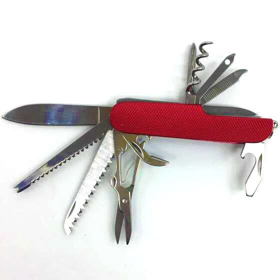 11 In 1 Swiss Knife Folding Multifunctional Tool Set Hunting Outdoor Survival Knives Portable Pocket Compact Military Camping