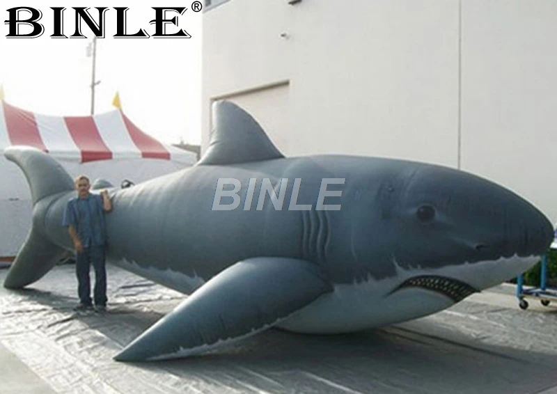 

Customizable advertising giant inflatable shark inflatable fish balloon replica for ocean park