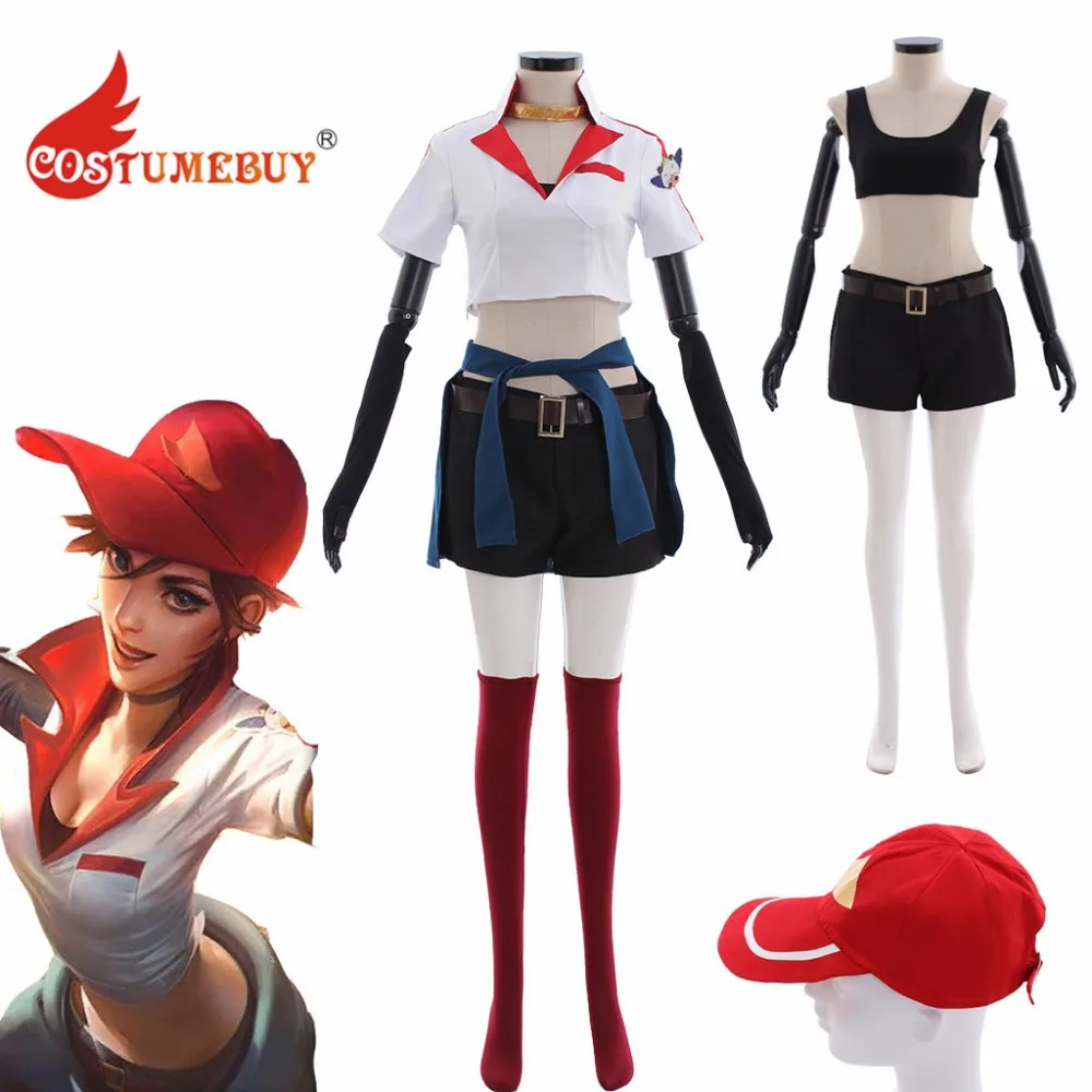 

CostumeBuy Game LOL Sivir Cosplay Costume Adult Girls Women LLOL Pizza Delivery Sivir Cosplay Costume Any Size L920