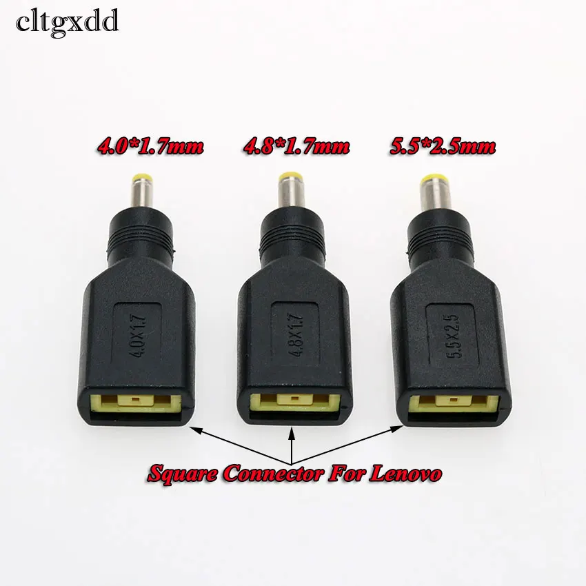 

cltgxdd DC to YOGA Connector DC 4.0*1.7mm & 4.8*1.7mm & 5.5x2.5mm For Lenovo X1 Carbon IdeaPad YOGA DC JACK Square 13 X1