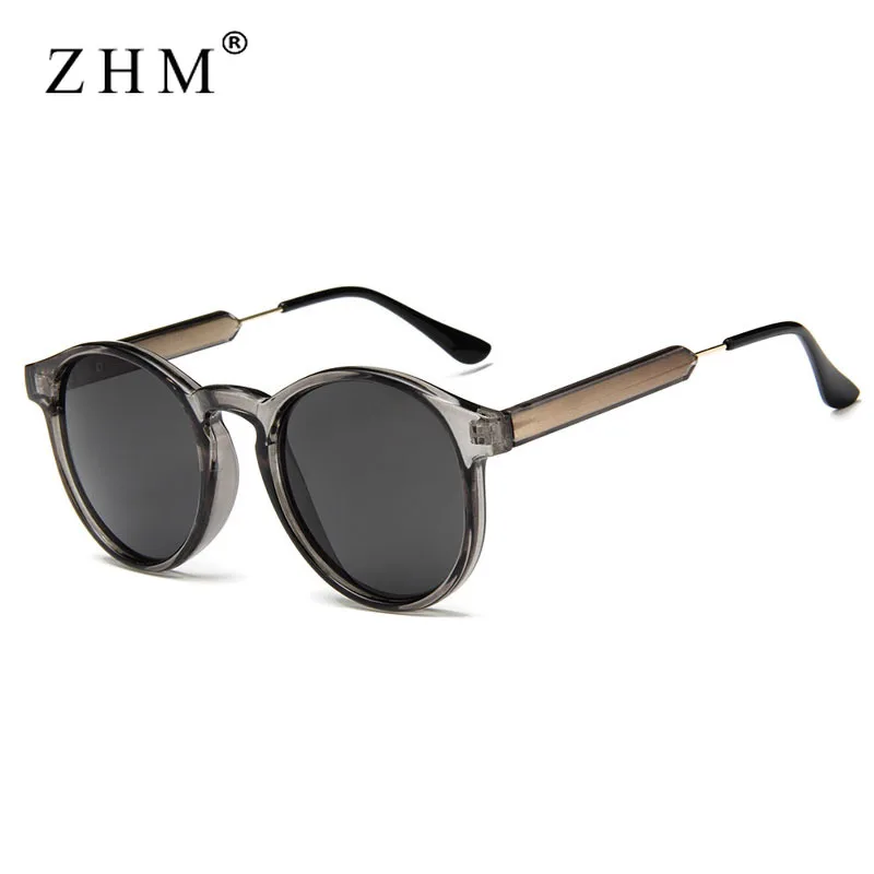 Retro okrągłe okulary przeciwsłoneczne damskie męskie marka Design przezroczyste kobiece okulary przeciwsłoneczne męskie óculos De Sol Feminino Lunette Soleil UV400