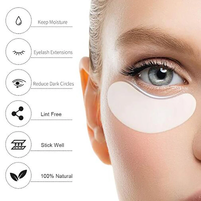 Coussinets sous les yeux, 500 paires/paquet, patchs en papier pour Extension de cils, nouvelles enveloppes d'autocollants, outil de maquillage