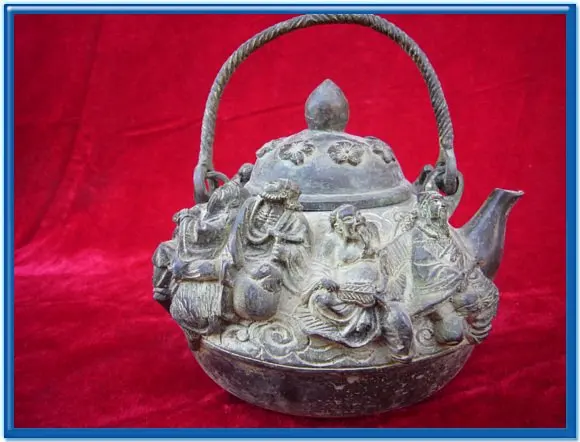 

rare Old Ming Dynasty (xuan de1426-1438) Bronze teapot,best carving ,Bronze pot,with mark,free shipping