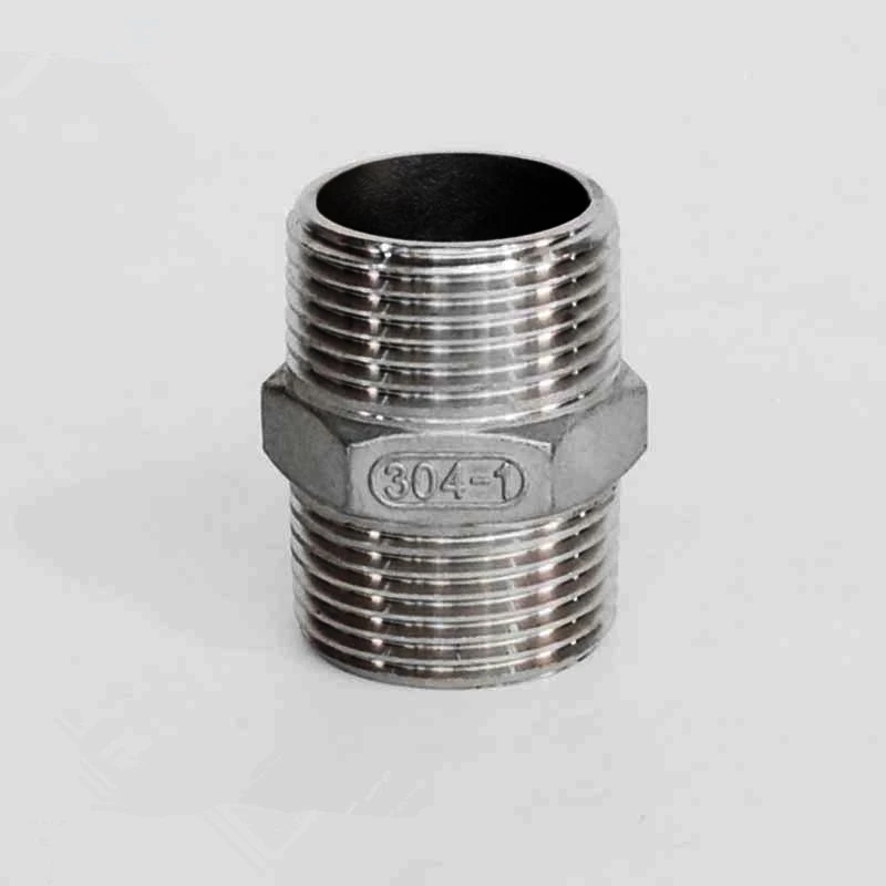 

10pcs 1/2" Male x 1/2" Male Hex Nipple Stainless Steel 304 Threaded Pipe Fitting BSPT