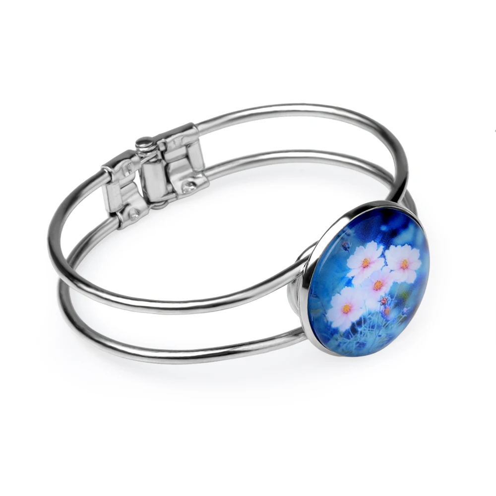 Lfpu 25Mm Blanco Cabochon Basis Armband Legering Diy Dienblad Cabochon Open Manchet Armband Bevindingen Voor Het Maken Van Mode-Sieraden