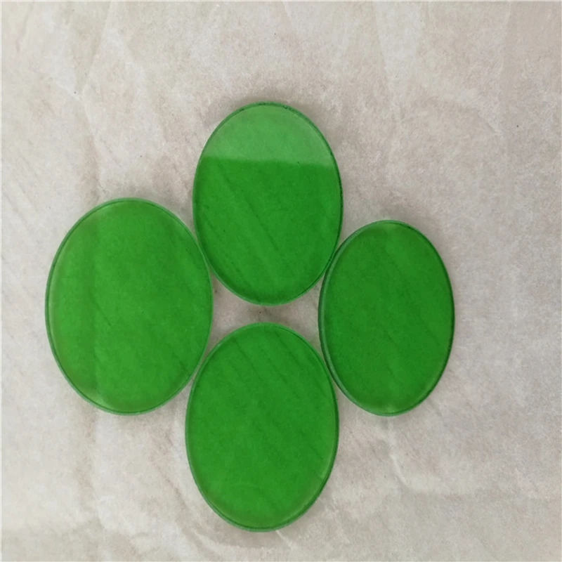 diameter 28mm for stage lamp green light optical color filter glass