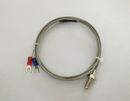 

1 meter cable screw type K thermocouple WRNT-01 M6*1 ,measuring 0-600 deg C temperature sensor