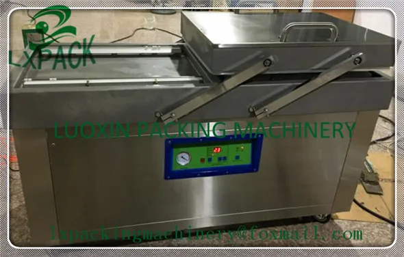 LX-PACK Lowest Factory Price Highest Exporting Quality Customized Vacuum Sealer double Chambers 600mm max sealing (Gas insert)