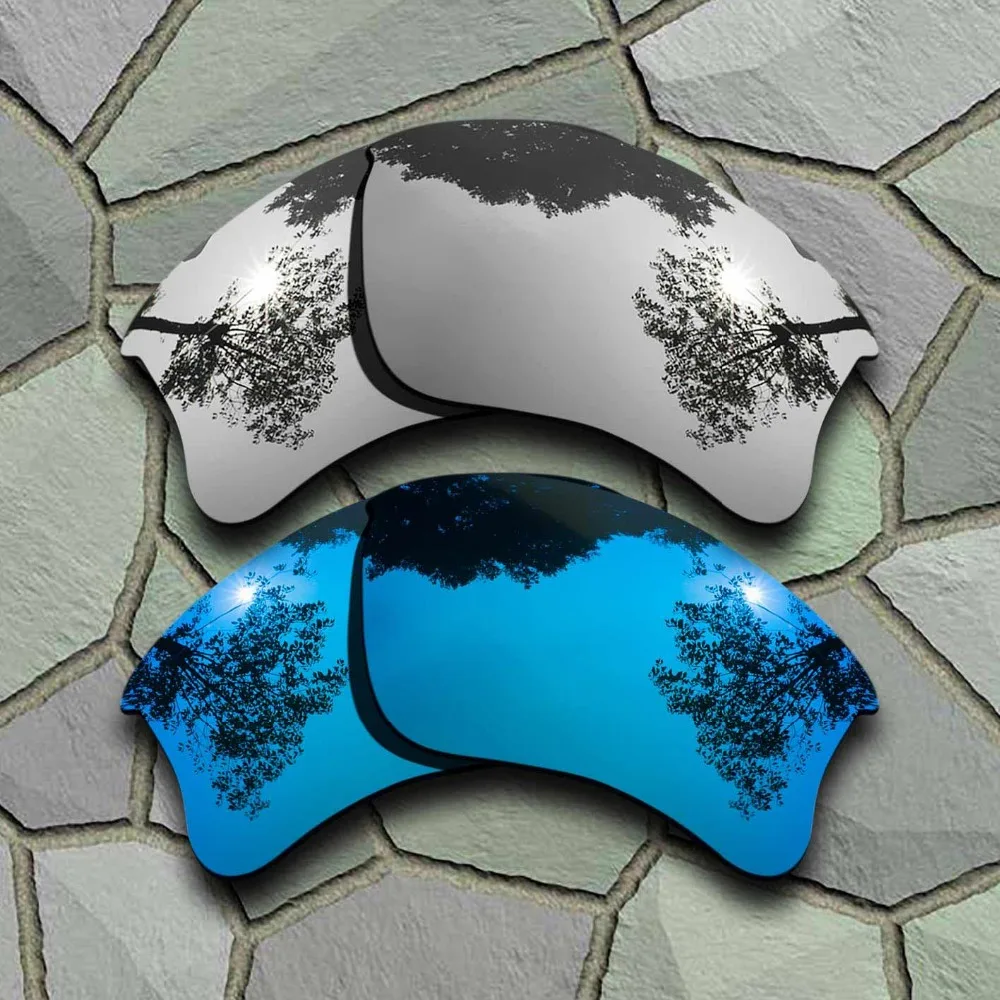 

Chrome&Sky Blue Sunglasses Polarized Replacement Lenses for Oakley Flak Jacket XLJ