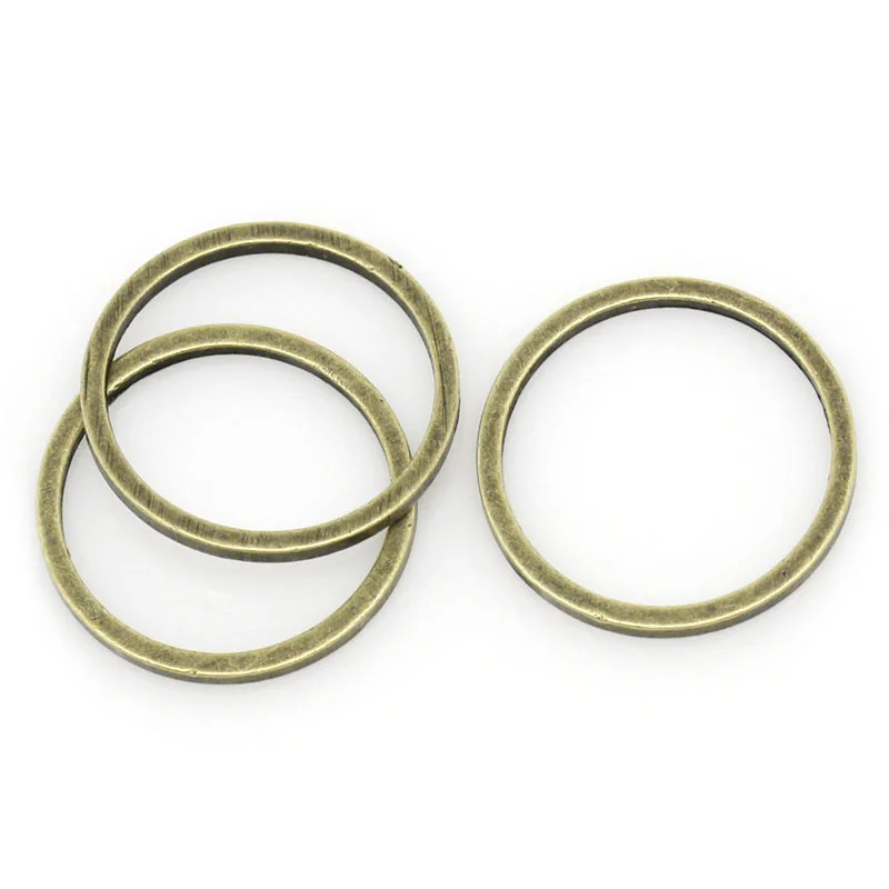 8Seasons Copper Closed Soldered Jump Rings Findings Round Antique Bronze Color DIY Making Jewelry Accessories 12mm Dia., 100 PCs