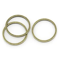 8Seasons Copper Closed Soldered Jump Rings Findings Round Antique Bronze Color DIY Making Jewelry Accessories 12mm Dia., 100 PCs