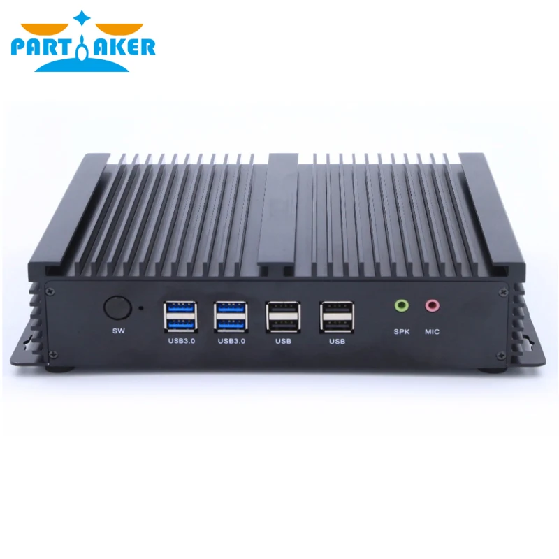 Imagem -06 - Fanless Mini pc Barebone i7 5500u i5 4200u i3 5005u Windows 10 Robusto Computador Industrial Lan Hdmi com Nettop