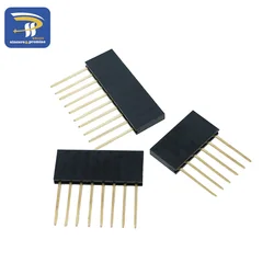 2.54MM 6Pin 8Pin 10Pin 10MM Long Needle 6P 8P 10P Female Pin Header Strip Stackable Header for Arduino DIY KIT