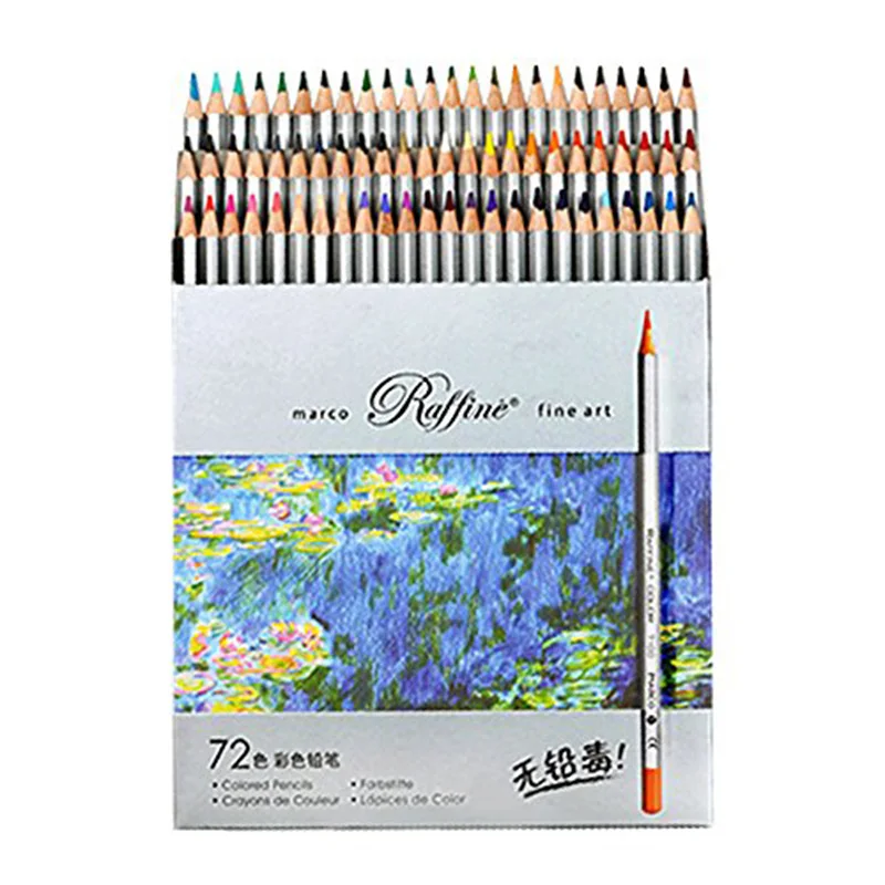 MARCO mark 7100 professional art color pencil 72 color oil lead color carton