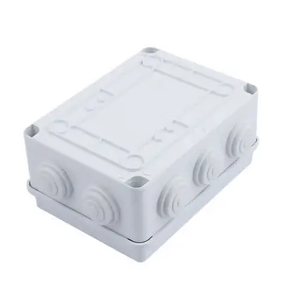 Abs branco 10 caixas de junção retangular ip55 à prova de poeira