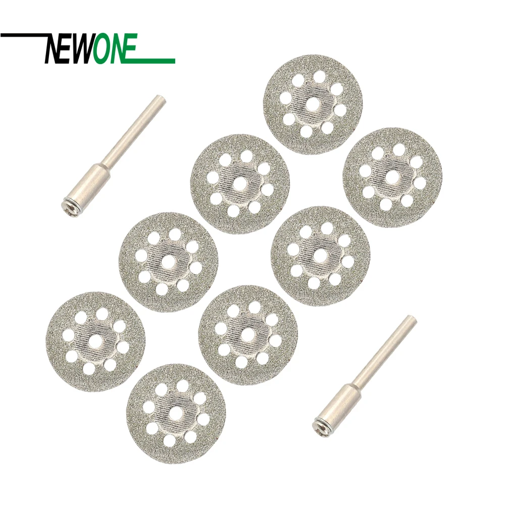 10Pcs 22mm Rotary Tool Accessory Diamond Cut Off Wheel Disc Fits Proxxon Dremel Rotary Tools Craftsman